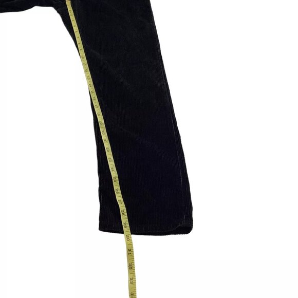 New Levi’s Black Corduroy Straight Legs Jeans Women’s Size 29x30 Cotton - Picture 5 of 10